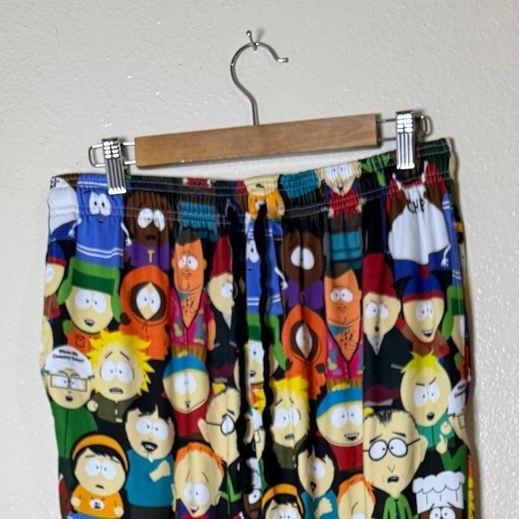 South Park Pajama Sleep Pants Men Large Elastic Waist All Over Print Cartman - Picture 3 of 10